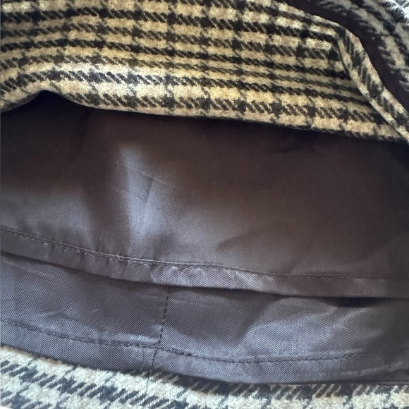 Aritzia Wilfred Dorine Front Wrap Wool Cashmere Blend Plaid Mini Skirt Size 6 - Picture 5 of 8